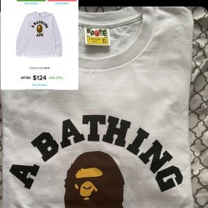 A bathing ape long sleeve t-shirt